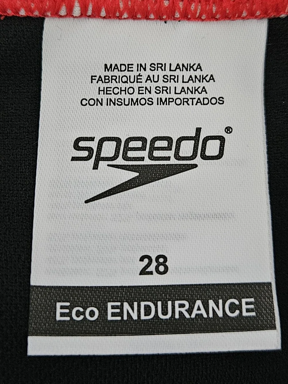 Speedo Eco Endurance Size 28 Boys Mens Swim Trunks with Elastic Drawstring Waist